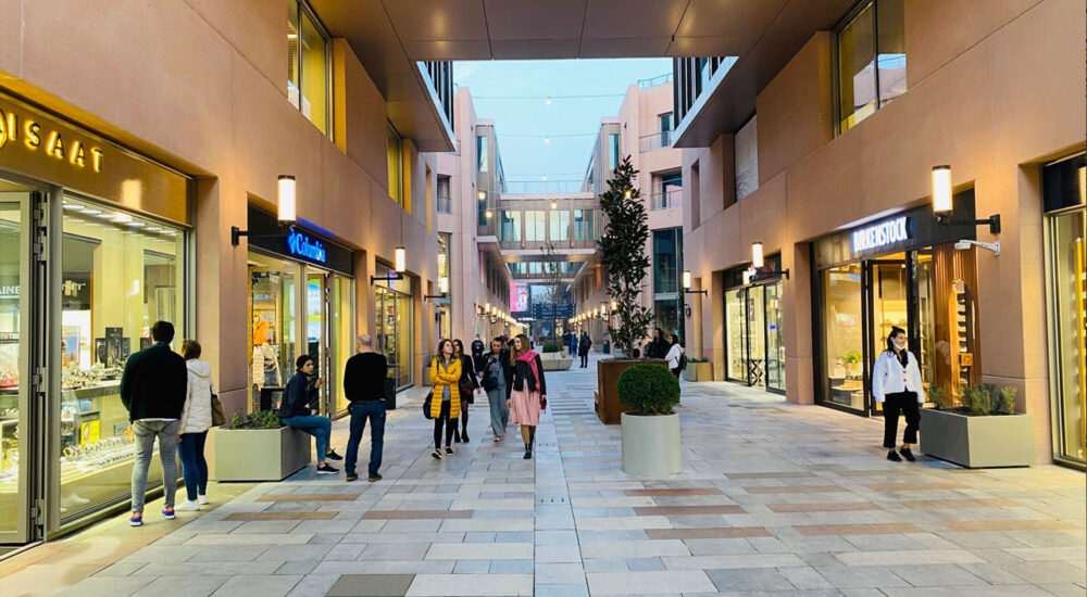 inside the galataport shopping mall