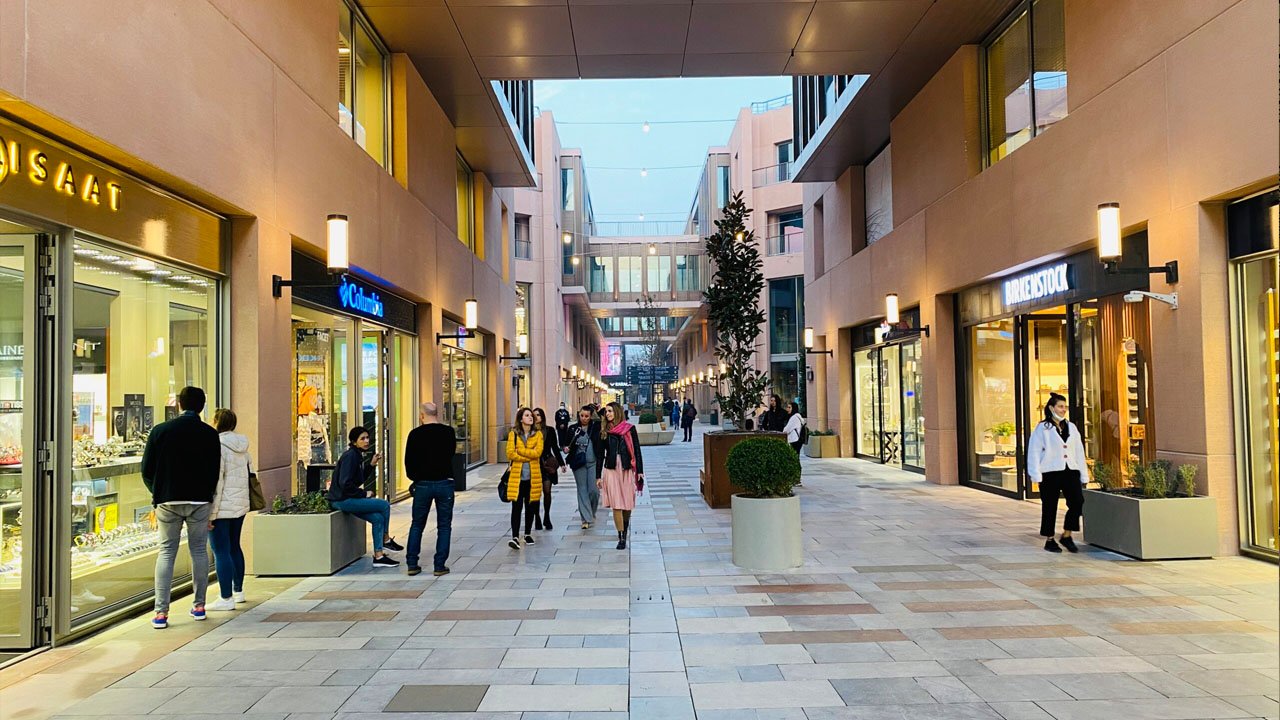 inside the galataport shopping mall