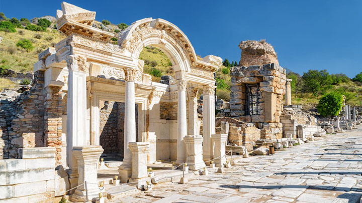 The Temple of Hadrian in Ephesus