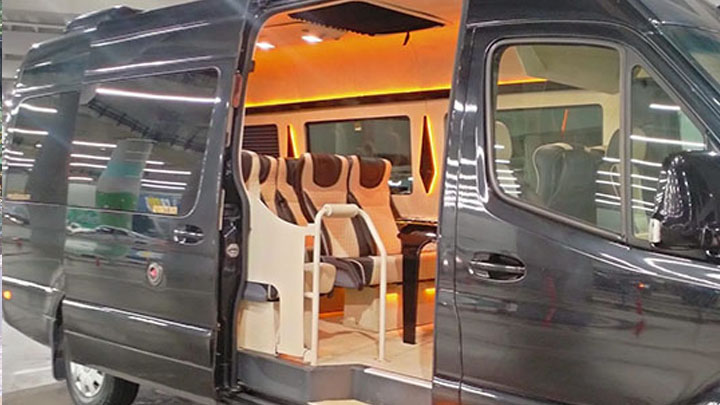 VIP Sprinter Transfer Tour interior